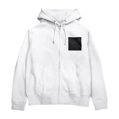 黒板の数字 Zip Hoodie