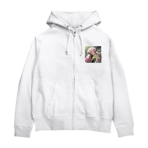 犬との素敵な週末 Zip Hoodie