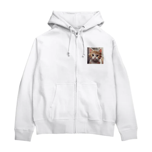 かわいい猫グッズイラスト Zip Hoodie