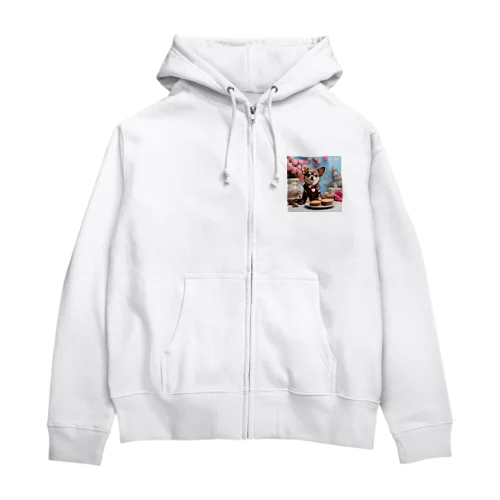 🐾まかろんチワワの小さな大冒険🏡💕 - 家族との絆を深める物語 Zip Hoodie