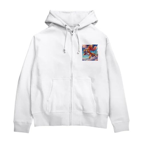 空を飛ぶ虎 Zip Hoodie