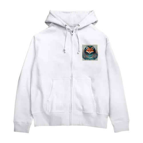 深海を想う狐 Zip Hoodie