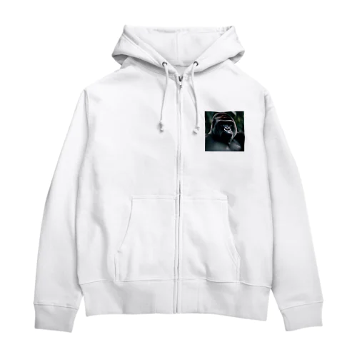 イケメンゴリラ Zip Hoodie