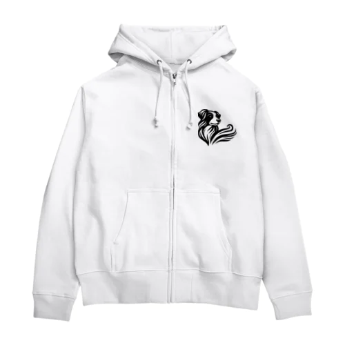 スタイリッシュドッグ Zip Hoodie