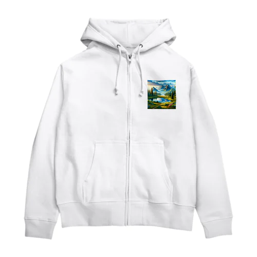 大自然の恵み　 Zip Hoodie