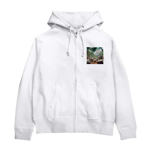 ジャングルで Zip Hoodie