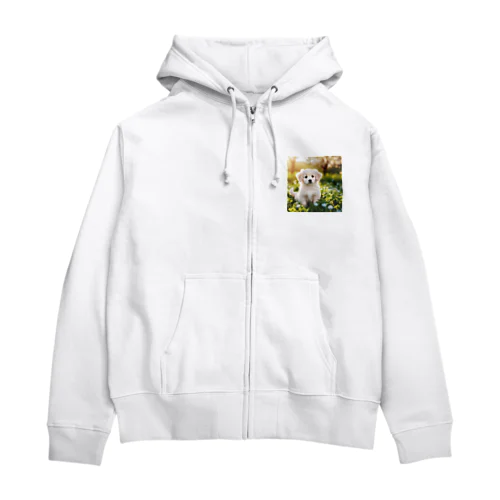 ふわふわワンちゃんグッズ Zip Hoodie