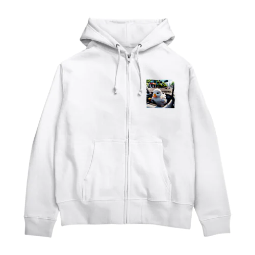 ホントの運転手は隣 Zip Hoodie