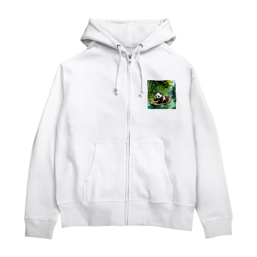 冒険パンダ Zip Hoodie