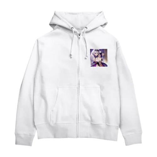 猫耳　美少女 Zip Hoodie