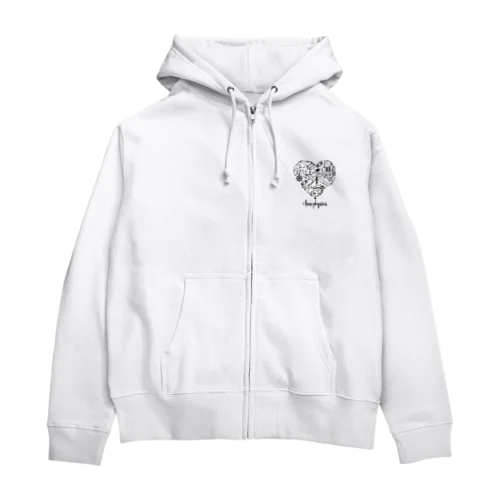 私は物理科学が大好きです数学グラフ数式方程式オタクオタク賢い学生教師 Zip Hoodie