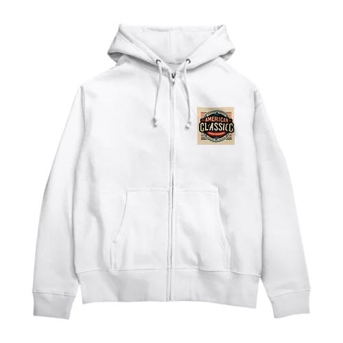 アメカジロゴ Zip Hoodie