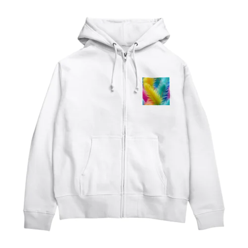 羽根のカレイドスコープ Zip Hoodie