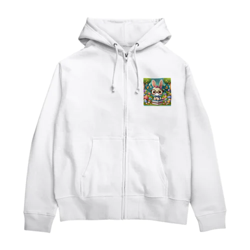 ウサギのアマリリス Zip Hoodie