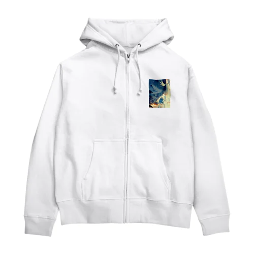 静寂の中の鳥　なでしこ1478 Zip Hoodie