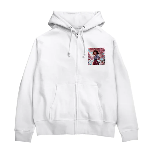 桜の季節 Zip Hoodie