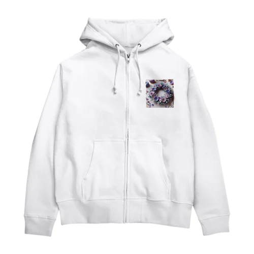 すみれのリース２ Zip Hoodie