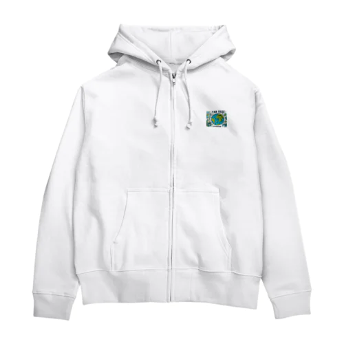 エシカルファッション Zip Hoodie