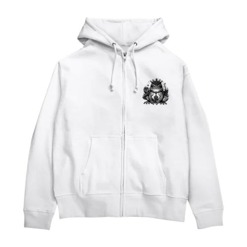 KING OF TOAD ヒキガエルの王 Zip Hoodie