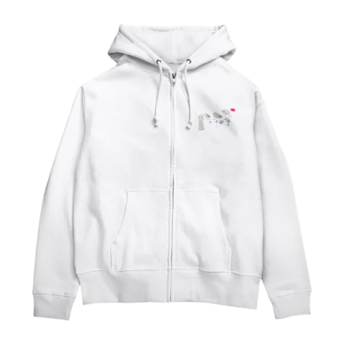 朝☀ by 5-year-old Zip Hoodie