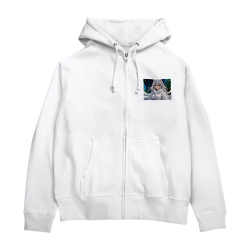 もふもふの巫女 Zip Hoodie