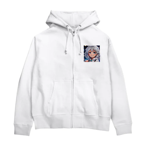 もふもふの美少女 Zip Hoodie