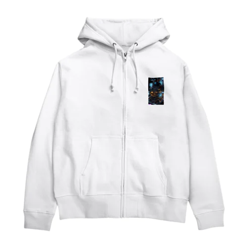 電子回路 Zip Hoodie