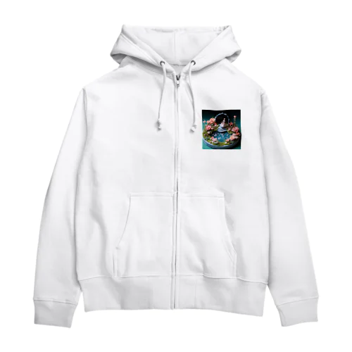 花を飾るインテリア　なでしこ1478 Zip Hoodie