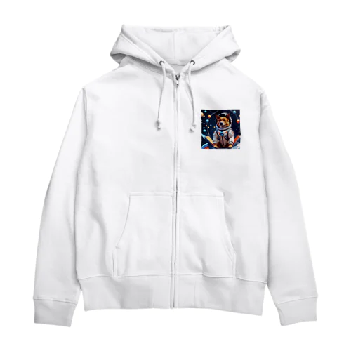 宇宙犬 Zip Hoodie