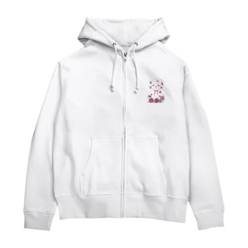 Cute spotted Dalmatian Zip Hoodie