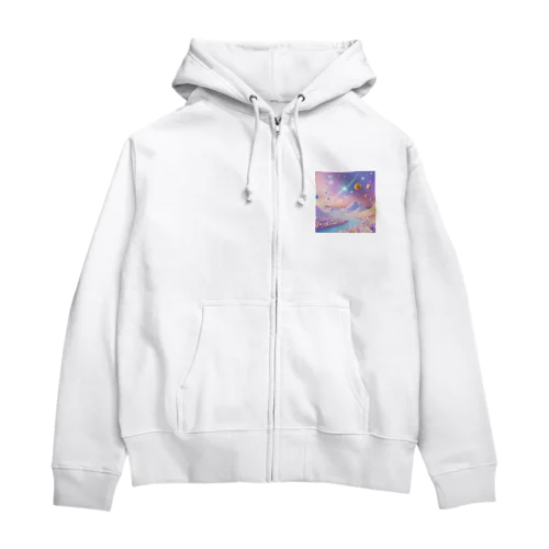 コスミック・ハートビート Zip Hoodie