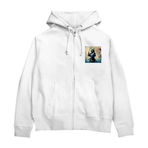 絵画のような侍シリーズ Zip Hoodie