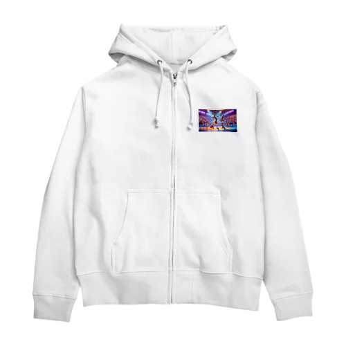 アニマルバレーリーグ：ネットのアクロバット Zip Hoodie