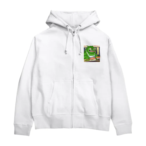 寿司職人を目指す緑の妖怪 Zip Hoodie