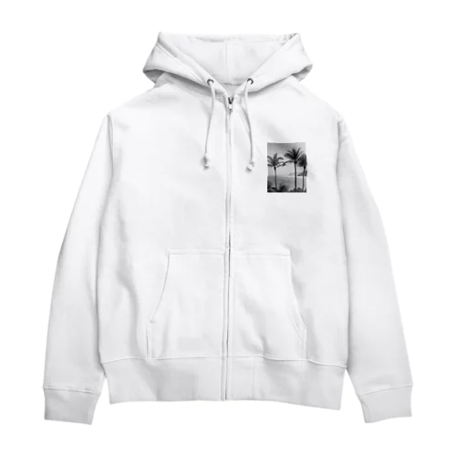 ヤシの木 Zip Hoodie