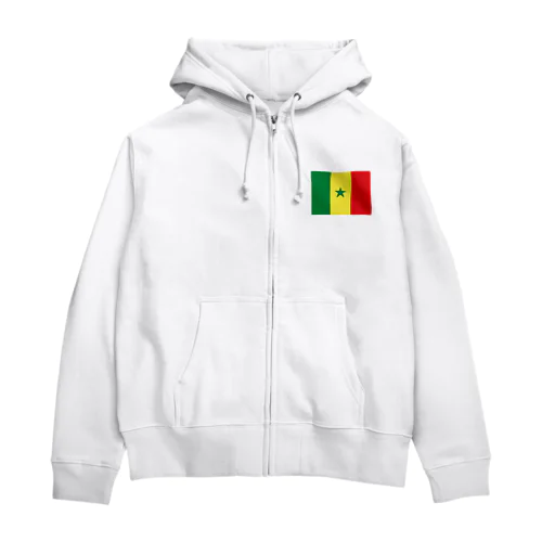 セネガルの国旗 Zip Hoodie