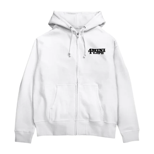 4miniライフ 4ミニ バイク ブラック Zip Hoodie