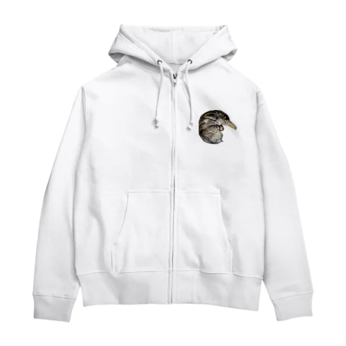 茹でられたエビみたいなとらと Zip Hoodie