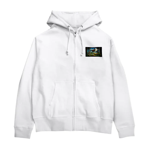 恐竜Ｔシャツを着て福井恐竜博物館へ行こう！ Zip Hoodie