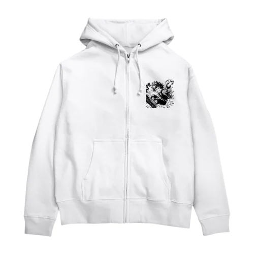 にっこり笑顔の男の子 Zip Hoodie