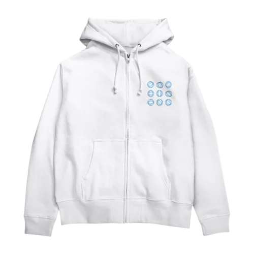 北海道大空高等学校校章グッズ Zip Hoodie