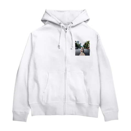 みちにねこ Zip Hoodie