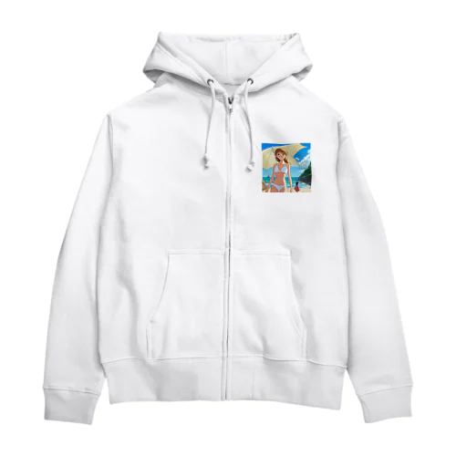 水波ルミナ Zip Hoodie