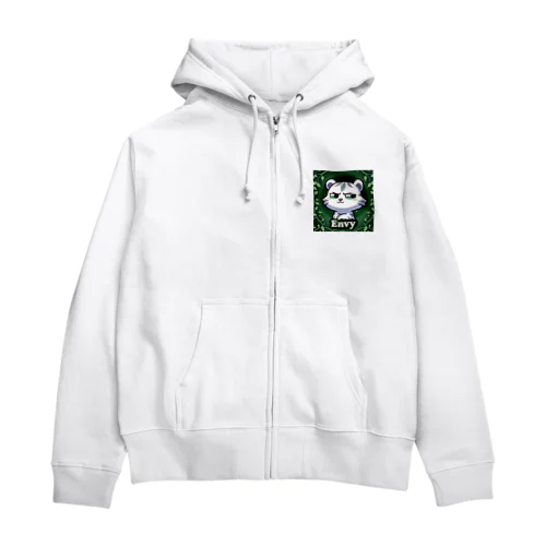 やきもち白虎 Zip Hoodie