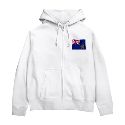 サウスジョージア・サウスサンドウィッチ諸島の旗 Zip Hoodie