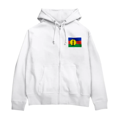 ニューカレドニアの国旗 Zip Hoodie