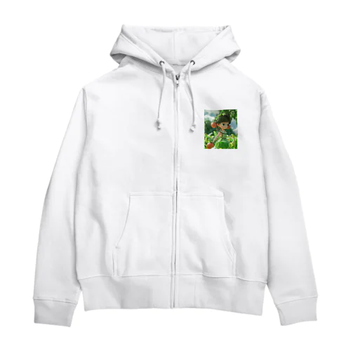 レタス姫の友達、トマトのタムちゃん Zip Hoodie