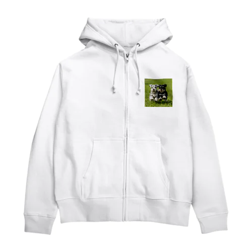 ミニチュアシュナウザー③ Zip Hoodie