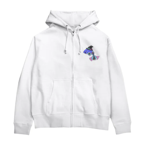 サメに魔女帽子 Zip Hoodie