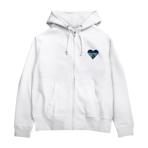 night view Zip Hoodie